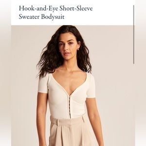 NWT - Abercrombie Short Sleeve Sweater Bodysuit